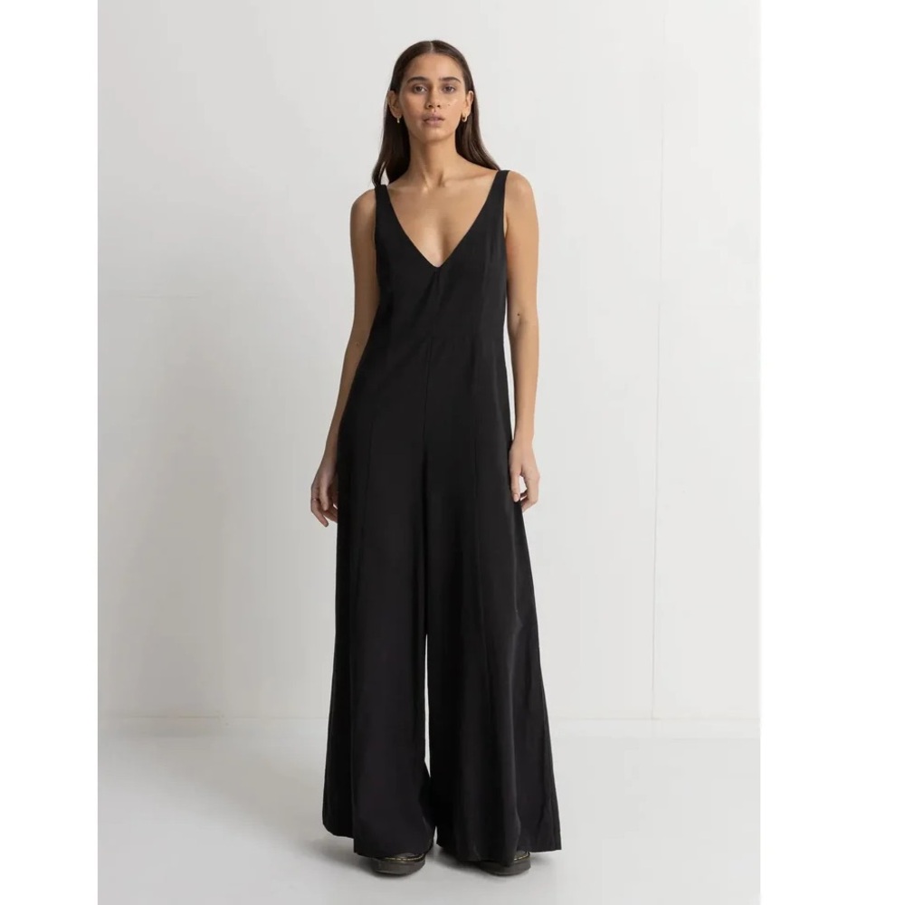 NWT Rhythm Black Kiki Wide Leg Jumpsuit SZ: S